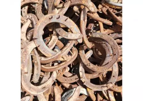Used horse shoes